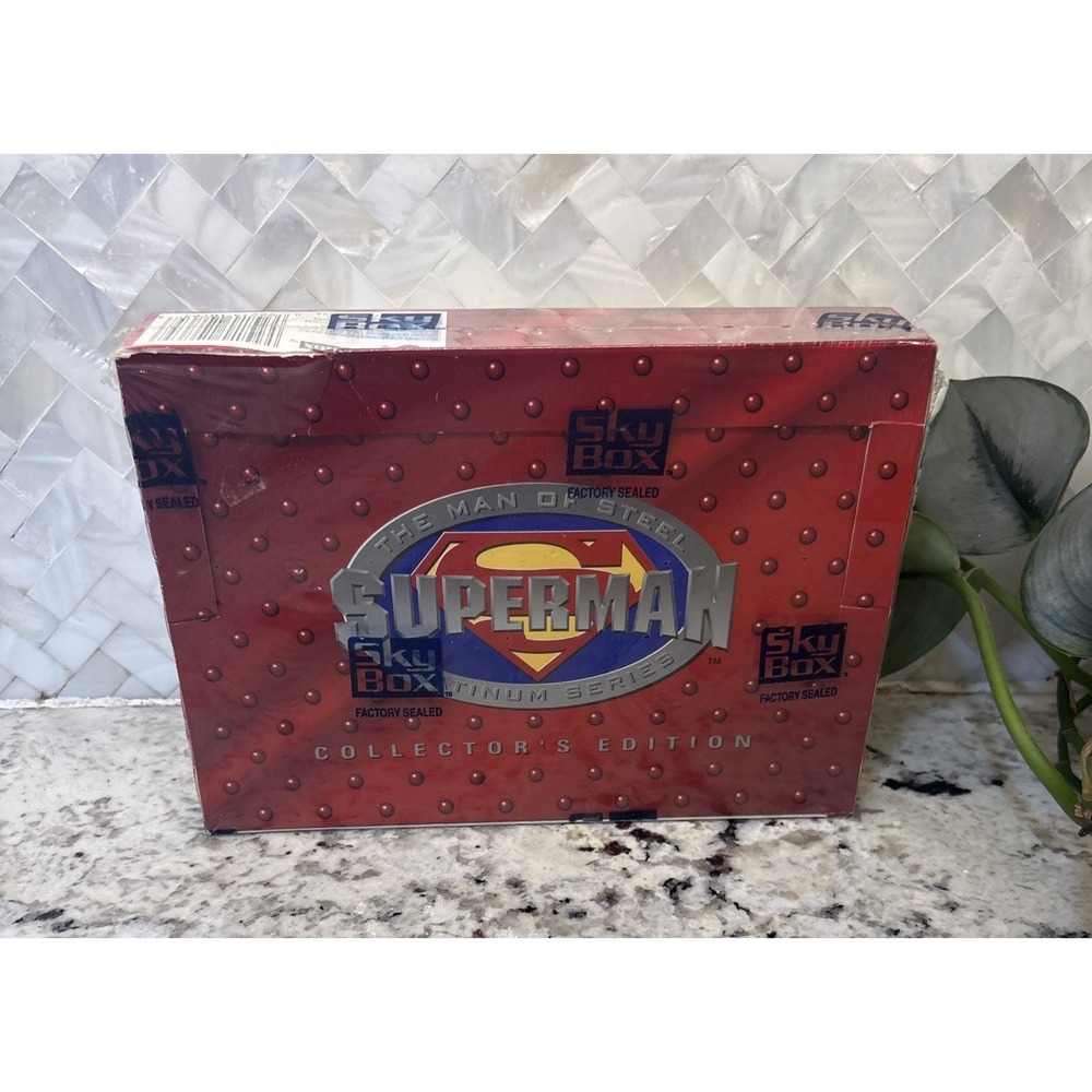 Superman Platinum Man of Steel Trading Card Box DC Comics 36 Packs Skybox 1994